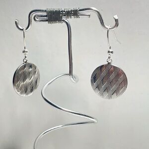 Elegant Cuff Link Dangle Earrings